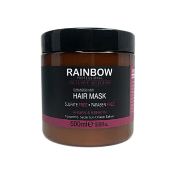 ماسک مو بدون سولفات رینبو Rainbow حاوی کراتین و روغن آرگان