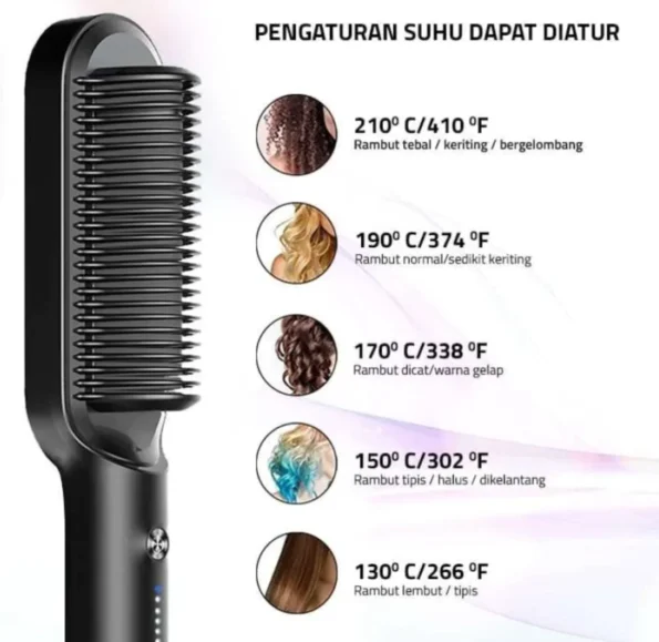 برس حرارتی straight comb مدل FH-909