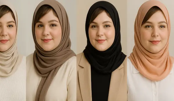 مدل مو برای صورت گرد و تپل زیر شال