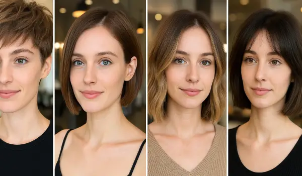 بهترین مدل مو کوتاه برای صورت بیضی دخترانه