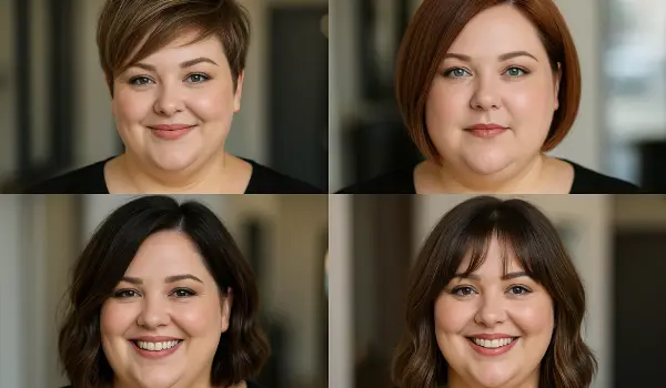 مدل موی کوتاه برای صورت بیضی و چاق