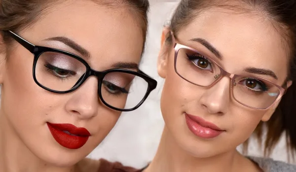 آرایش صورت با عینک