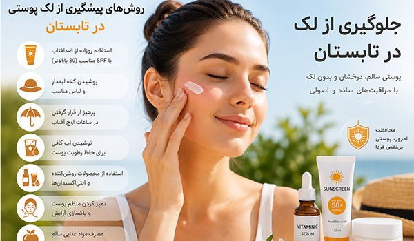 پیشگیری از لک در تابستان