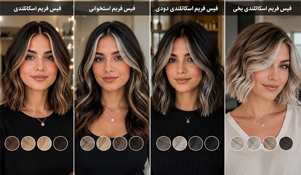 فیس فریم استخوانی دودی یخی