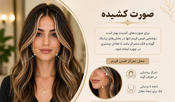 فیس فریم اسکاتلندی برای صورت کشیده